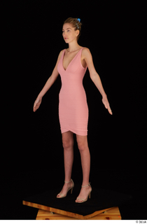 Shenika pink dress standing whole body 0002.jpg